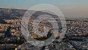 Aerial view of Athens, Greece