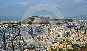 Aerial view of Athens, Greece
