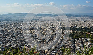 Aerial view of Athens, Greece