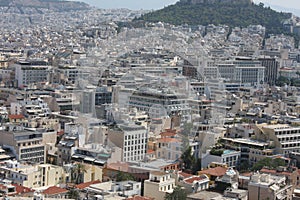 Aerial view of Athens, Greece