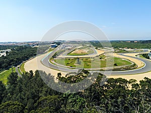 Aerial view from Autodromo do Estoril,Portugal