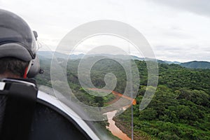 Aerial view from autogyro