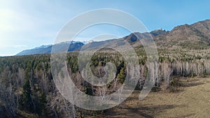 Aerial view of autumn scenery