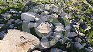 Aerial view of Ayo Rock Formations in Aruba