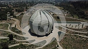 Aerial view of Bahai house of worship in Chile