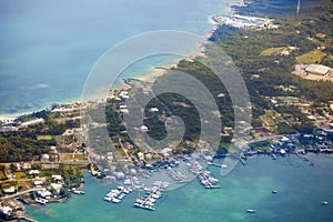 Aerial view of bahamas photo