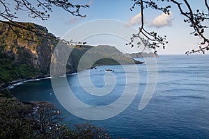 Aerial view of Baia dos Golfinhos Dolphins Bay - Fernando de Noronha, Pernambuco, Brazil