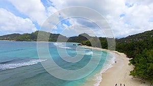 Aerial View Of Baie Lazare Beach, Mahe Island, Seychelles 1