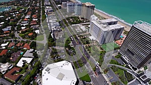 Aerial view of Bal Harbour Florida