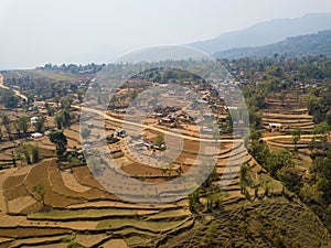 Aerial view of Balewa, Nepal