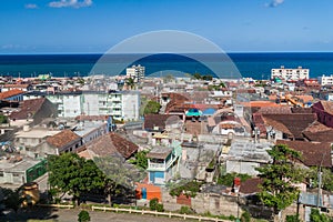 Aerial view of Baracoa, Cu