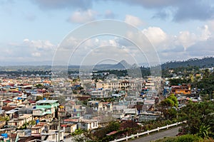 Aerial view on baracoa and sea cuba