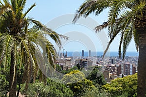 Aerial view of Barcelona