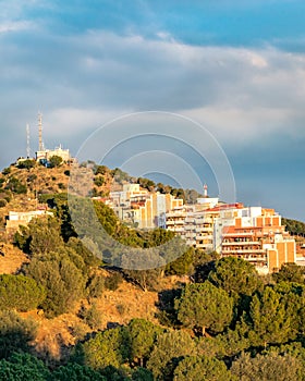 Aerial View Barcelona City, Spain