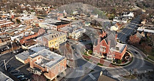 Aerial View Bardstown Kentucky City Center Nelson County KY USA