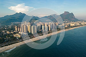 Aerial View of Barra da Tijuca Beach in Rio de Janeiro