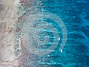 Aerial View of Barrier Reef in Belize