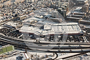 Aerial view at Basarab passage