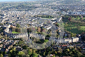 Aerial view of Bath City