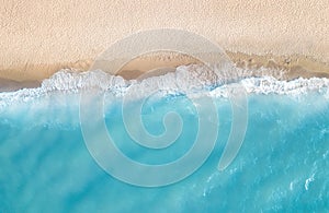 Aerial view at the beach.