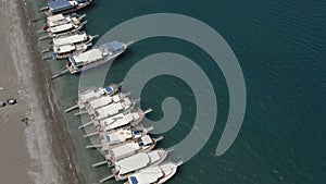 aerial view of Beach in Adrasan village in Antalya Province, Turkey