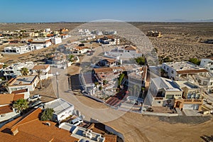 Aerial view of the beach town of Las Conchas Puerto Penasco, Mexico photo