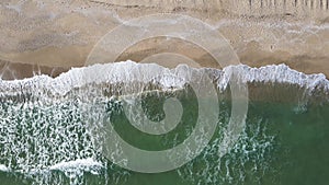 Aerial view of beach of town of Obzor, Burgas Region, Bulgaria