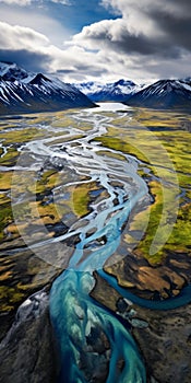 Aerial View Of Beautiful Beach: Award-winning Tundra Photography
