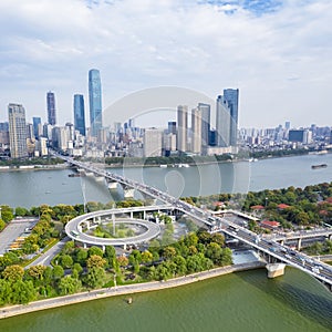 Aerial view of beautiful changsha