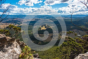 Aerial view on beautiful countryside landscape from Mount Blackh