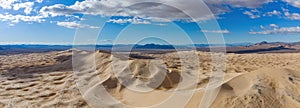 Aerial view of the beautiful Kelso Dunes