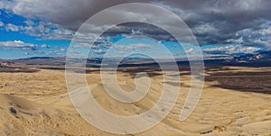 Aerial view of the beautiful Kelso Dunes