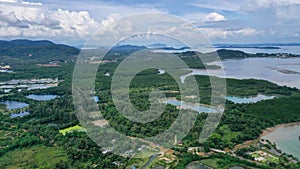 Aerial view of beautiful Lagoon in Phuket, Thailand