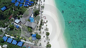 Aerial view of beautiful Sunrise Beach in Koh Lipe, Thailand