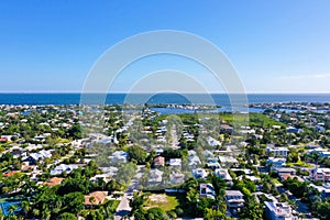 Aerial View of Anna Maria Island, Florida photo