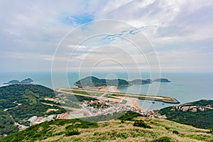 Aerial view of the Beigan downtown from the Observatory photo