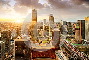 Aerial view of Beijing