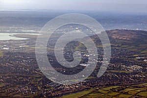 Aerial view of Belfast area