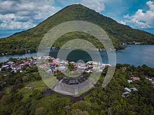 Belgica Fort in Banda Naira Island, Central Maluku, Indonesia photo