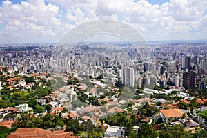 Aerial view of Belo Horizonte metropolis in Minas Gerais state, Brazil