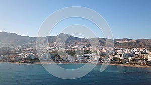 Aerial View of Benalmadena, Costa del Sol, Malaga, Spain