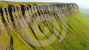 Aerial view of Benbulbin, iconic landmark, County Sligo, Ireland