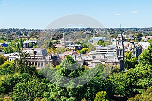 Aerial view of the Bendigo law court buildings in Australia photo