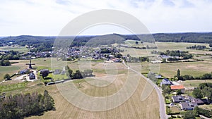 Aerial view on the Bergherbos in Gelderland photo