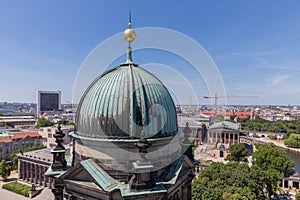 Aerial view from Berliner Dom over the centre of the city Berlin