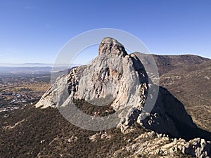 Aerial view of Bernal monolith State of Queretaro, MÃÂ©xico photo