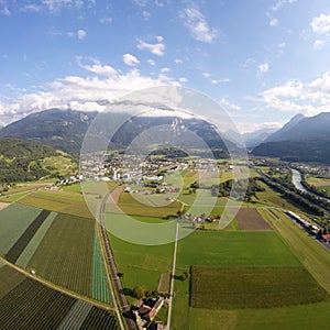 Aerial View - Bex, Switzerland