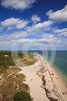 Aerial view of Bill Baggs Cape Florida State Park