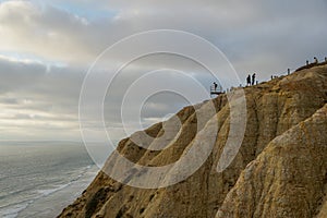 Aerial view of Black Beach, Torrey Pines. California. USA