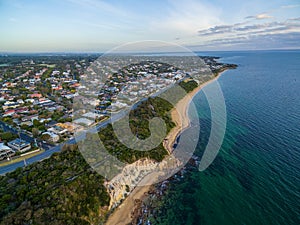 Aerial view of Black Rock suburb, Melbourne, Australia